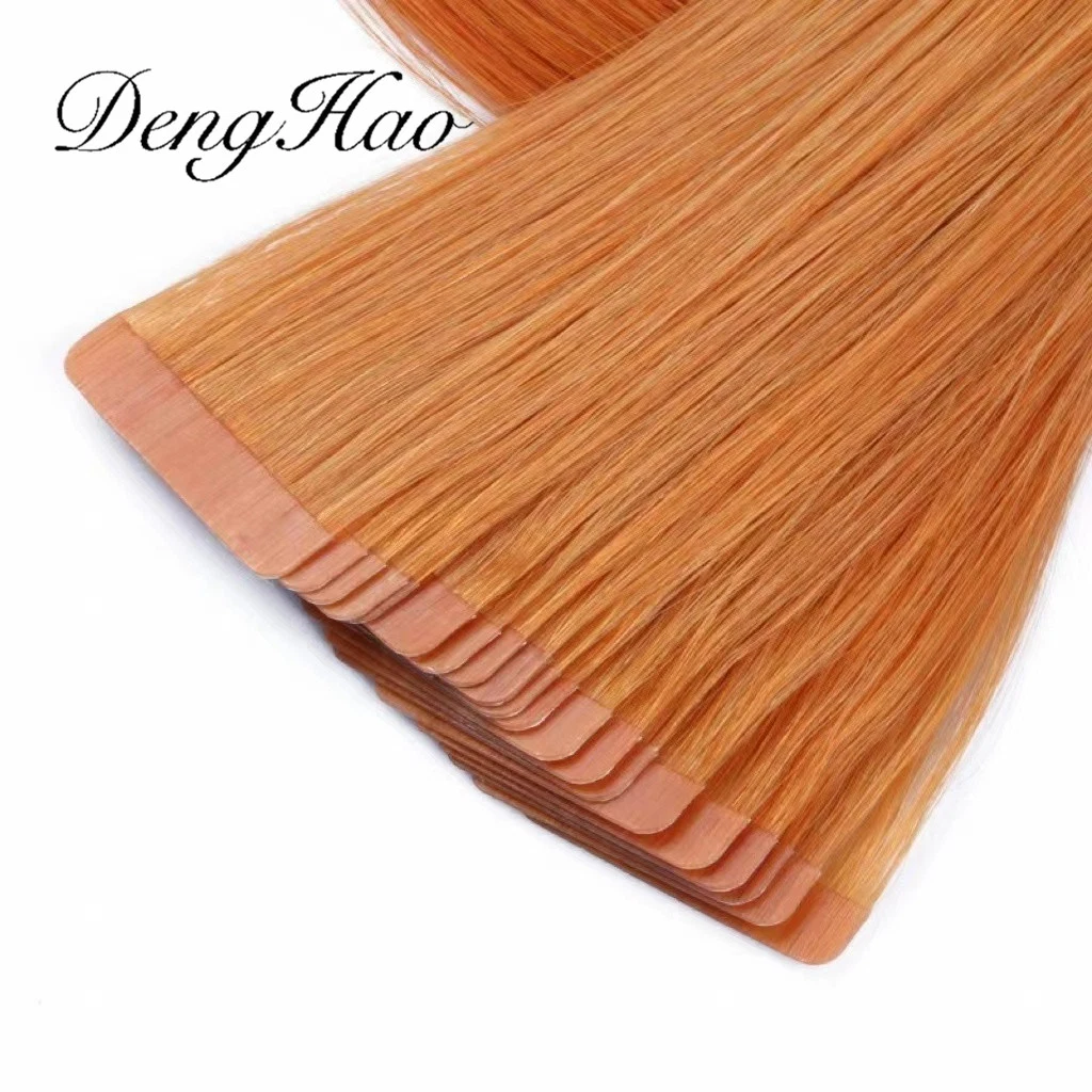 Factory Double Drown Luxury Hair Quality Tape in Hair Extensions Copper Color