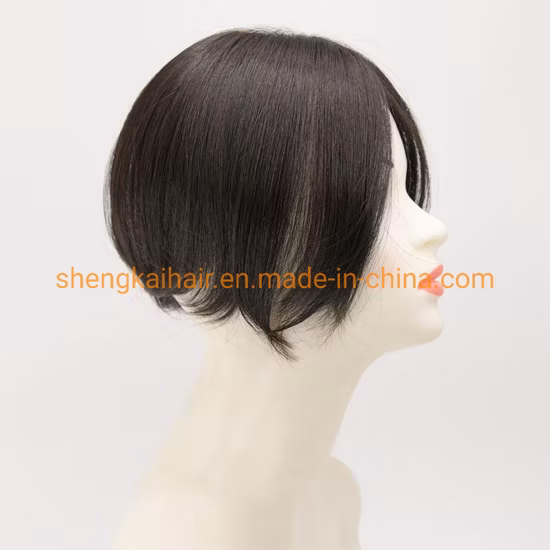 Atacado de qualidade premium, cabelo humano completo, mistura de cabelo sintético, toppers para mulheres 528
