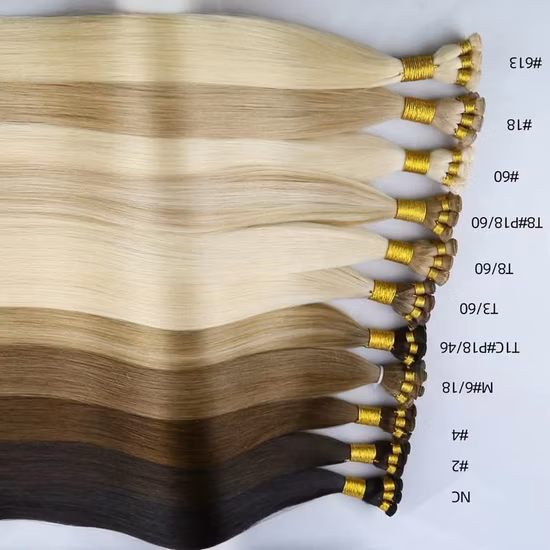 Extensões de cabelo humano Lwholesale Remy eu derrubo cabelo virgem cru